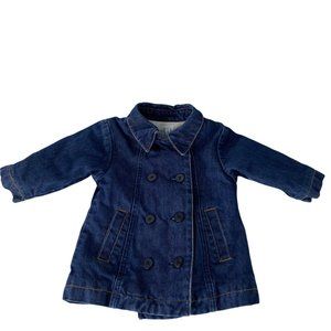 Baby GAP Toddler 12-18 Months Navy Blue Denim Peacoat